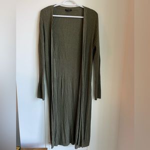 Dynamite long green cardigan